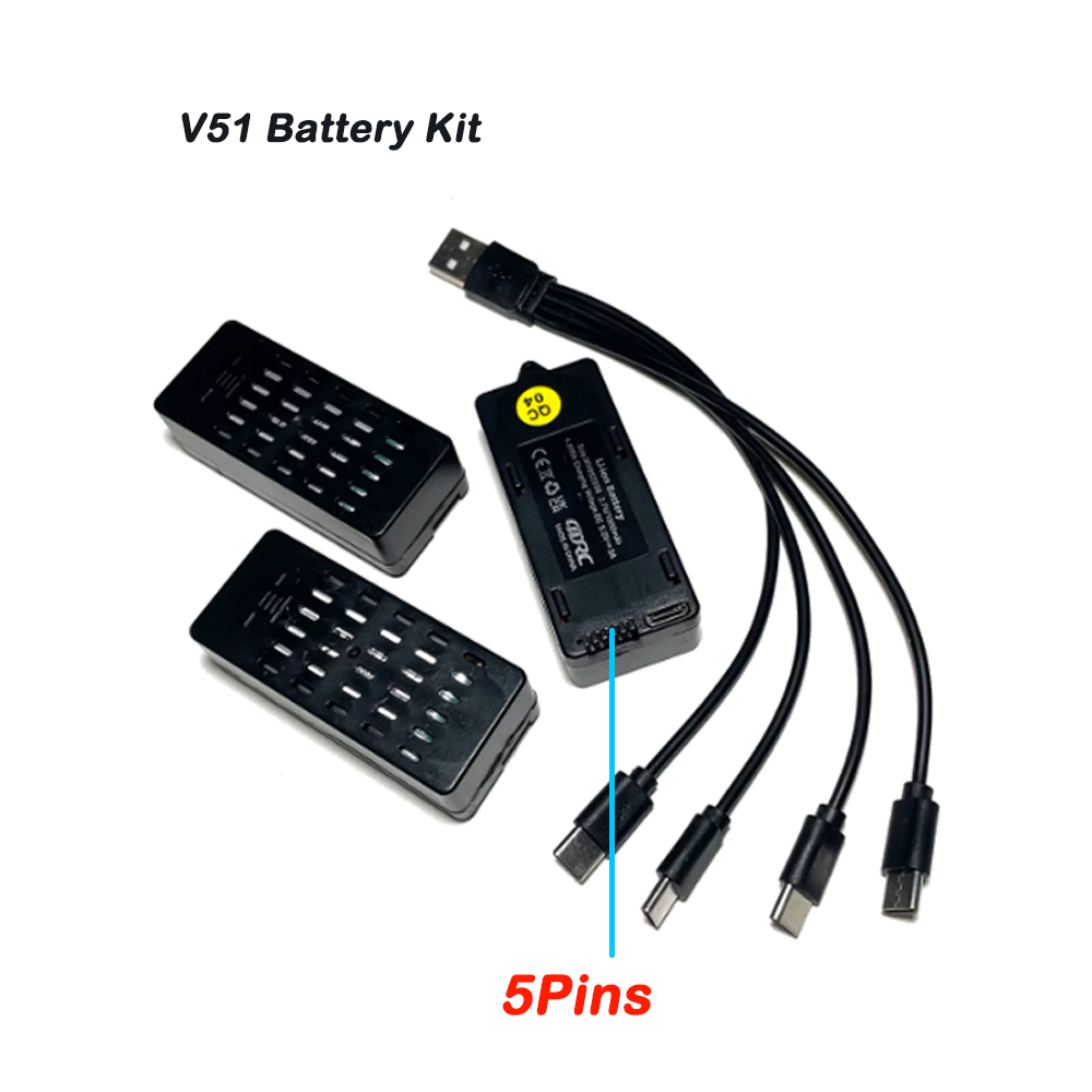 3PCS 4D-V51 Batterij 3.7V 1300 - Drone Racing Charger recensie en prijs